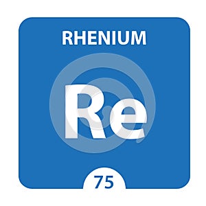 Rhenium Chemical 75 element of periodic table. Molecule And Communication Background. Rhenium Chemical Re, laboratory and science