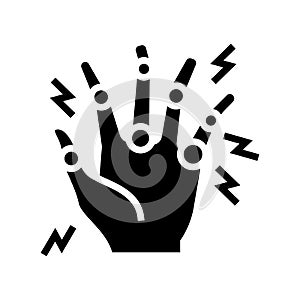 rheumatoid arthritis glyph icon vector illustration
