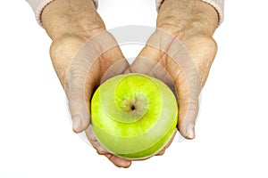 Rheumatoid arthritis hands and fruits