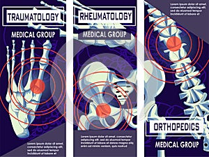 Rheumatology, Orthopedics and Traumatology Banner.