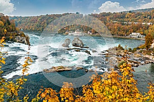 Rhine Falls are Europe's largest waterfall. photo