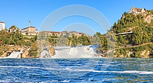 Rhine Falls in summer