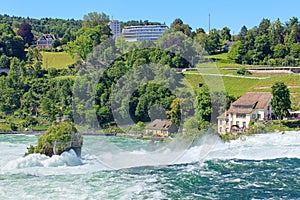 Rhine Falls in summertime