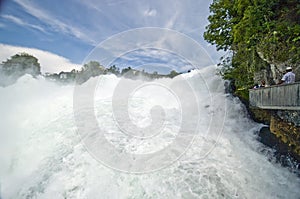 The Rhine Falls in Switzerland