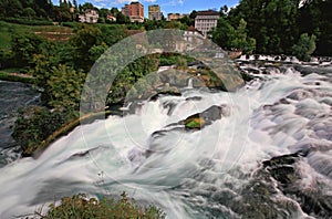 The Rhine Falls in Switzerland