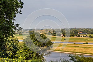 Rhine landscape Arnhem Netherlands