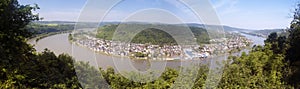 Rhine loop at Spay Panorama