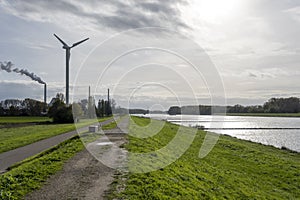 The Rhine near Karlsruhe, Germany