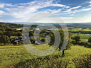 Rhine River valley and fertile agricultural fields, Buchberg