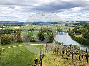 Rhine River valley and fertile agricultural fields, Buchberg