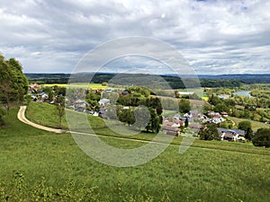 Rhine River valley and fertile agricultural fields, Buchberg