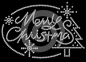 Rhinestone Merry Christmas photo