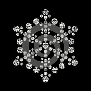 Rhinestone snowflake