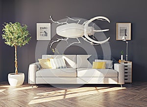 The rhino beetle in the room