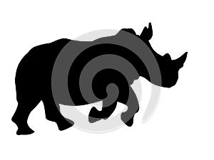 Rhino black silhouette