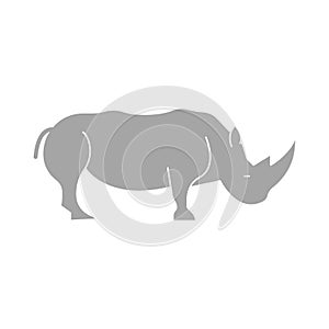Rhino Isolated Vector icon that can be easily modified or edited