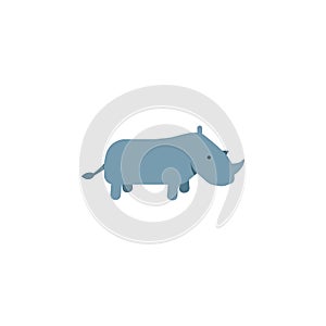 rhino, zoo, animal icon. Element of color African safari icon. Premium quality graphic design icon. Signs and symbols collection