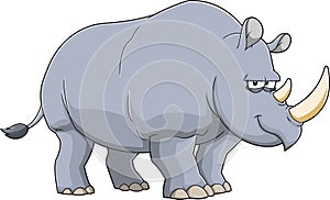 Rhinoceros Animal Cartoon Character