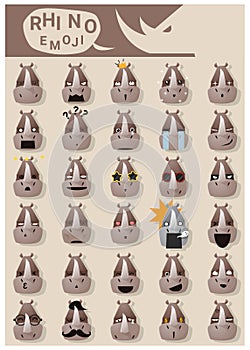 Rhinoceros emoji icons