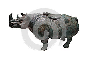 Rhinoceros-shaped Bronze Zun photo