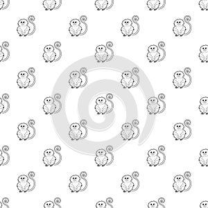 Rhinopithecus pattern vector seamless