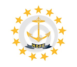 State flag of Rhode Island