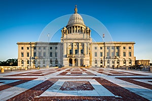 The Rhode Island State House, in Providence, Rhode Island.