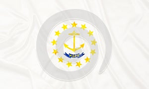 Rhode Island state silk flag