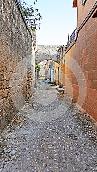 Rhodes Ancient Steet Daytime