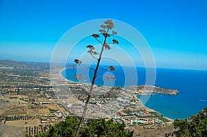 Rhodes island , Afantou and Faliraki beach Greece