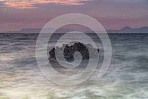 Rhodes Kato Petres Beach Jagged Rock