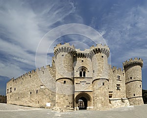 Rhodes Medieval Knights Castle, panoramic view