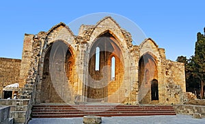 Rhodes old town Church of the Virgin of the Burgh