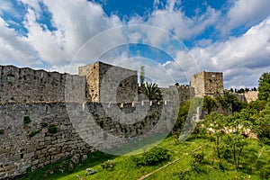 Rhodes old town walls, Greece