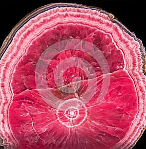 Rhodochrosite mineral from Capillitas Mine, Argentina