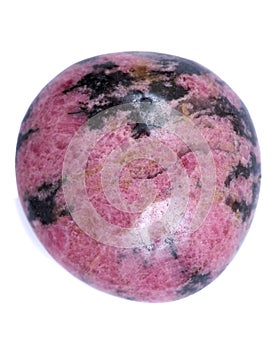 Rhodonite polished palm stone from Madagascar