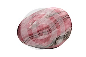 Rhodonite Stone On Isolated Transparent Background, Png. Generative AI