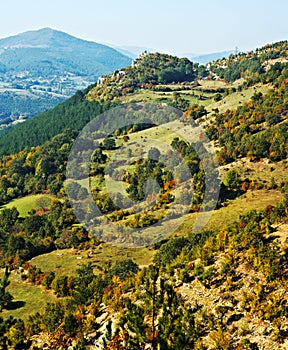 Rhodope mountains in fall