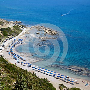 Rhodos island, Faliraki nudist beach, Greece