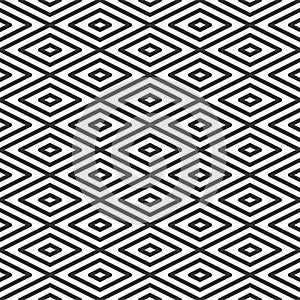 Rhombic tile. Geometric seamless pattern.