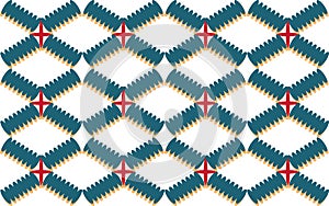 Rhombus 2 geometrics shape of repetitive ethnic pattern