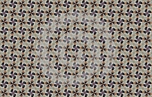 Rhombus background. Abstract monochrome pattern of cross or crossing lines. Brown red blue grey texture.