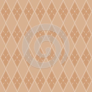 A Rhombus geometric diamond Pattern. Square seamless