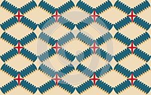Rhombus 3 geometrics shape of repetitive ethnic pattern photo