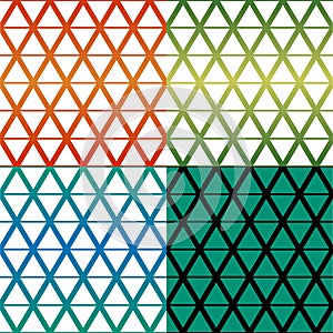 Rhombus pattern four colour theme