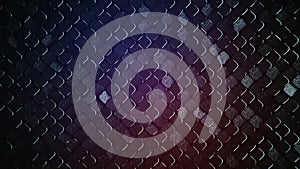 Rhombus pattern metallic purple surface 3D render