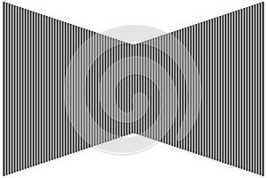 Rhombus of vertical stripe pattern. Set 11