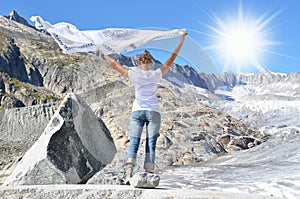 Rhone glacier. Switzerland