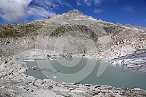 Rhone Glacier in Switzerland