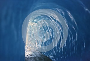 Rhone Glacier tunnel photo